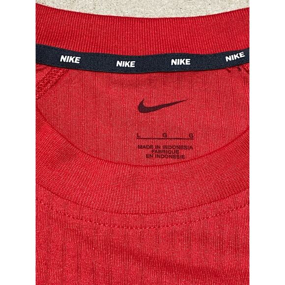Nike Stock Dri-FIT Long Sleeve Baseball Top Men's L Red DC7429-657 - Picture 8 of 10
